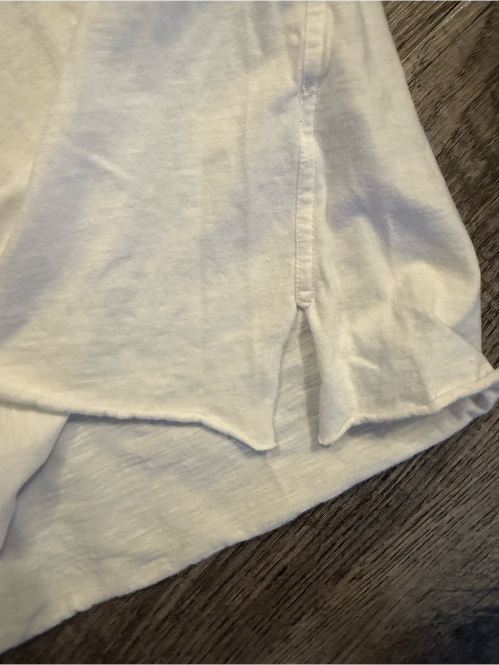 Aerie White Short Sleeve Tee w/Distressed Pastel 'Happiness Bloom' Graphic - Picture 5 of 8